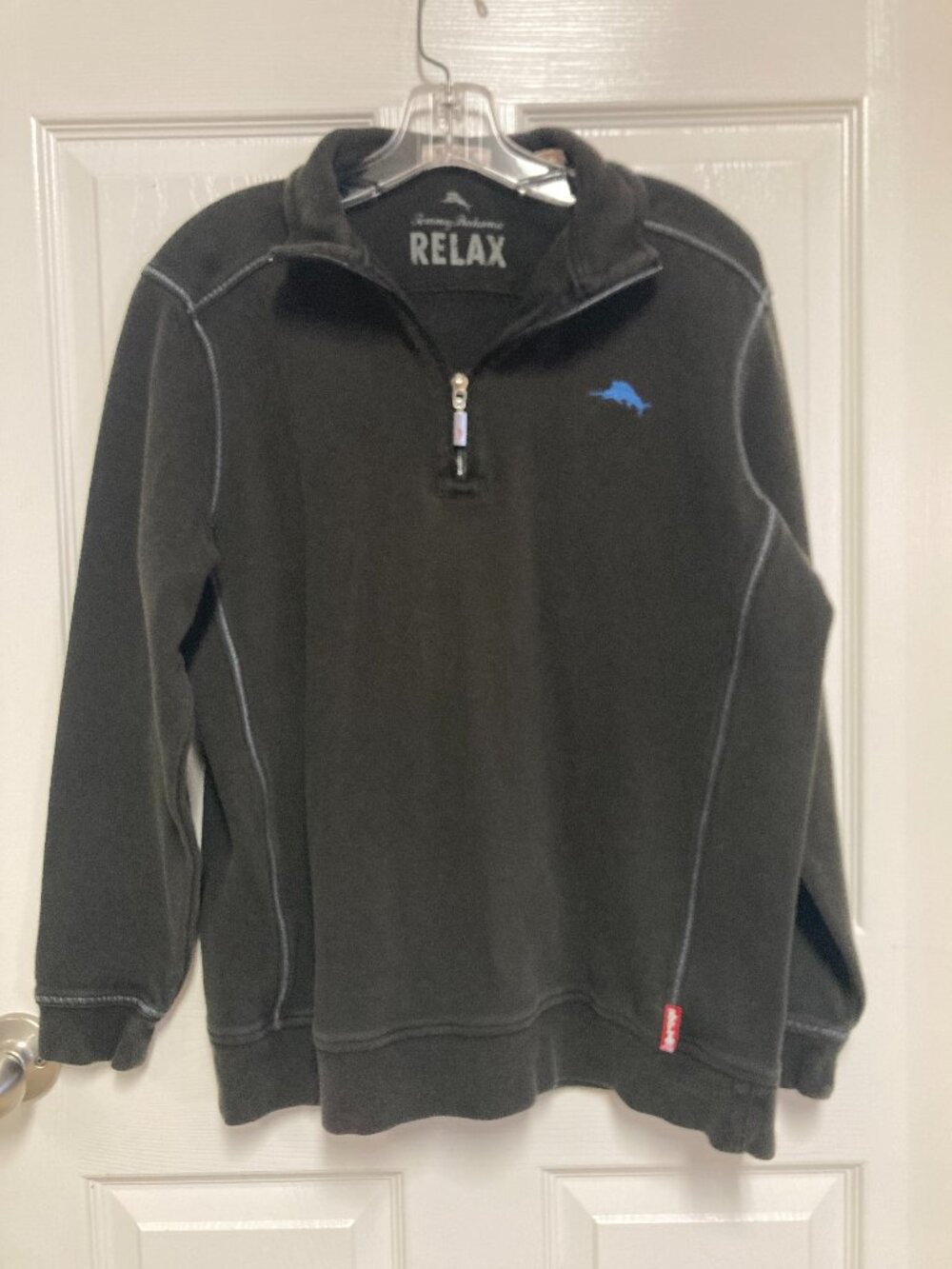 Tommy Bahama RELAX fleece 100%Cotton black size medium men's